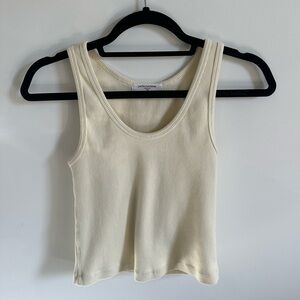 Light yellow cropped tank